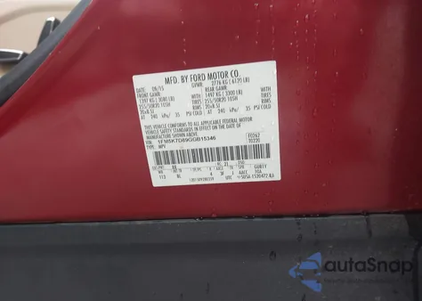 2016 Ford Explorer Xlt z USA, uszkodzony, nr VIN 1FM5K7D89GGB15346